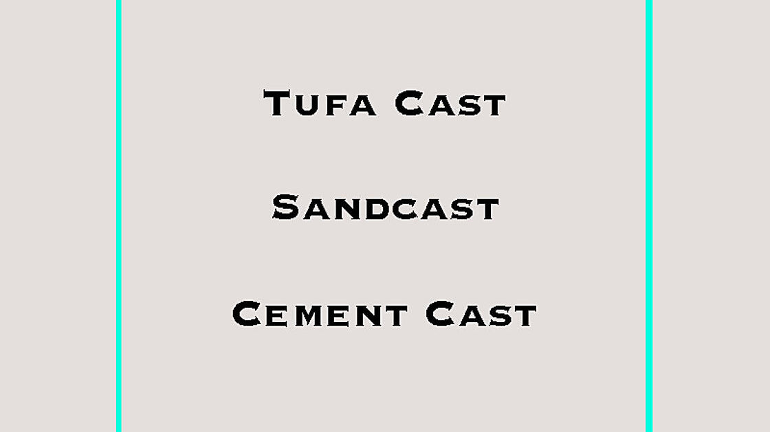 What is the difference between Sandcast & Tufa Cast?