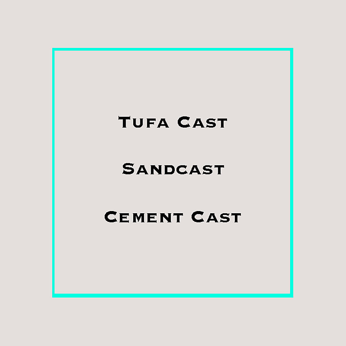 What is the difference between Sandcast & Tufa Cast?