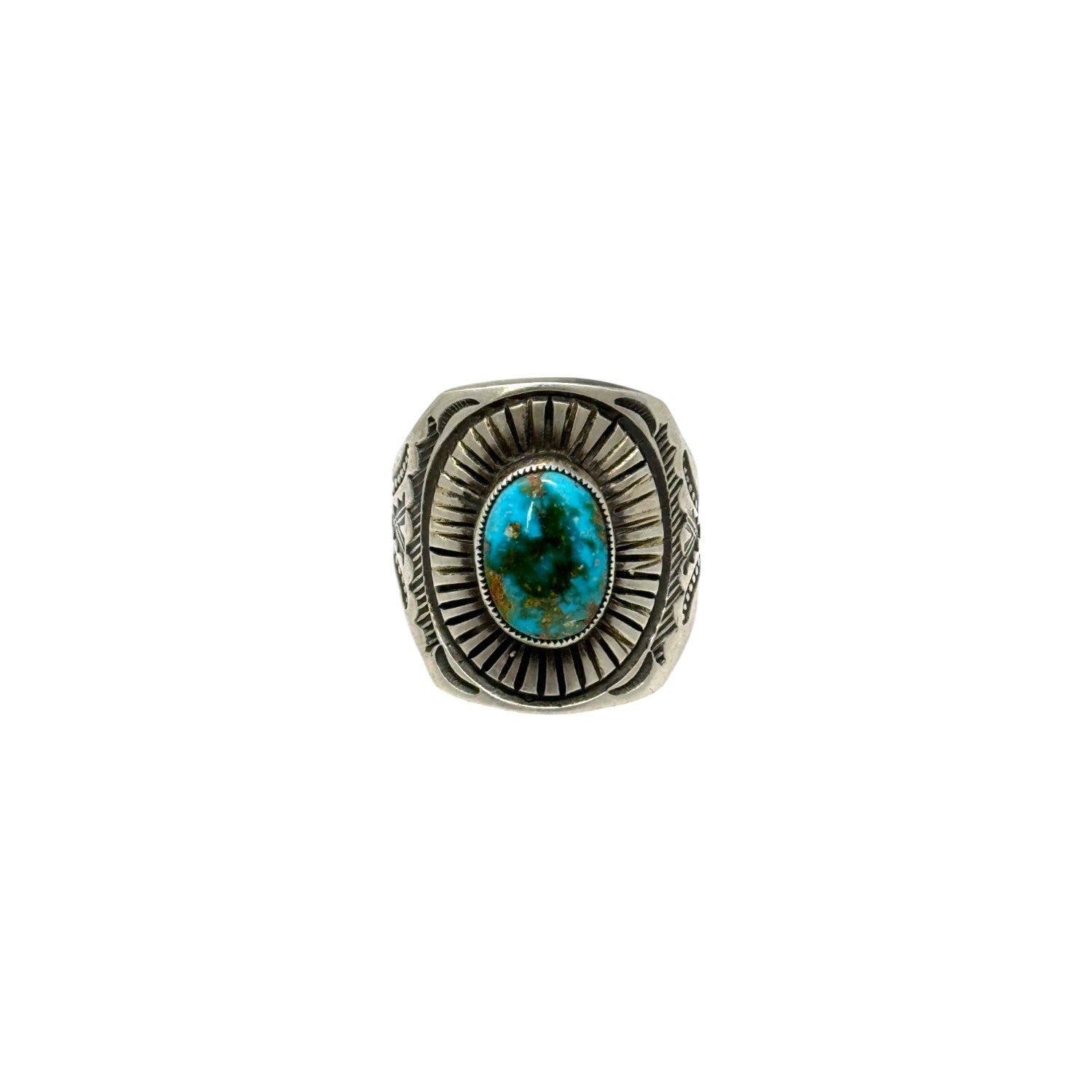 NAVAJO/ナバホ/CALVIN MARTINEZ Bracelet - Navajo Royston Turquoise & Silver Sterling by