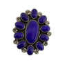 Alex Sanchez, Ring, Lapis, Sterling Silver, Navajo, Adjustable, 8 1/2