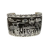 Calvin Peterson, Bracelet, Storyteller, Overlay, Navajo, 7 3/4"