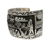 Calvin Peterson, Bracelet, Storyteller, Overlay, Navajo, 7 3/4"