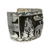 Calvin Peterson, Bracelet, Storyteller, Overlay, Navajo, 7 3/4"