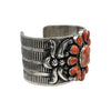 Tillie Jon, Bracelet, Red Spiny Oyster Shell, Silver, Navajo, 7"