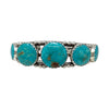 Lyanne Goodluck, Row Bracelet, Kingman Turquoise, Navajo, 6 3/4"