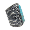 Roland Dixon, Bracelet, Number Eight Turquoise, Navajo Handmade, 7 1/4"