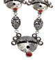 Alex Sanchez, Maiden Necklace, Mediterranean Coral, Navajo Handmade, 32"