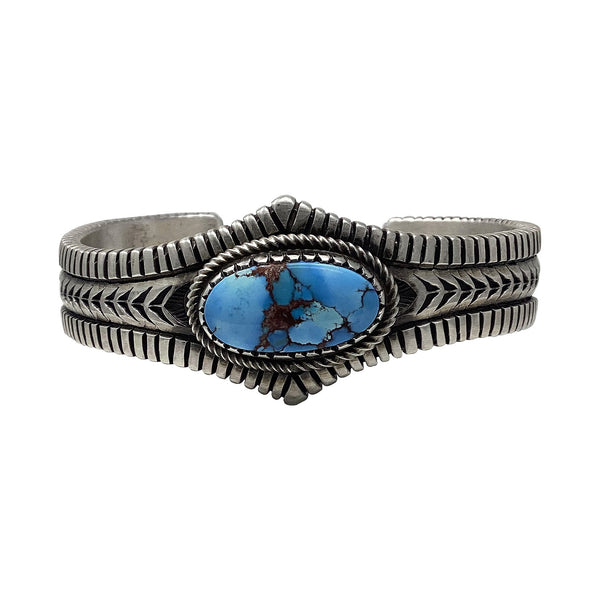 Calvin Martinez, Bracelet, Golden Hills Turquoise, Navajo, 6 1/2