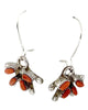 Rose, Darryl Fambrough, Necklace, Earrings, Mediterranean Coral, Zuni Made, 15"