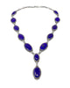 Freddie Maloney, Necklace, Lapis, Sterling Silver, Navajo Handmade, 30”