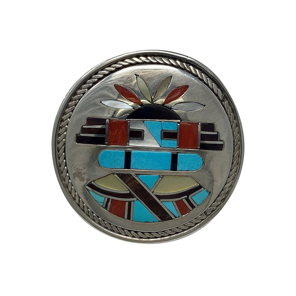 Bobby Concho, Kachina, Pin, Pendant, Multistone, Zuni Handmade, 1 7/8