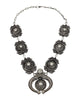 Hemerson Brown, Necklace, Overlay, Sterling Silver, Navajo, 29"