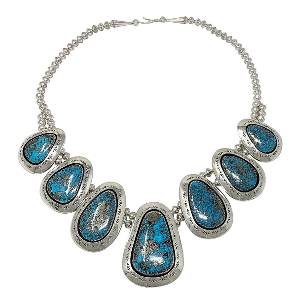 Lyanne Goodluck, Necklace, Persian Turquoise, Navajo, 26