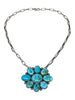 Freddie Maloney, Necklace, Kingman Turquoise, Navajo, 29"