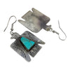 Fred Begay, Earring, Thunderbird, Kingman Water Web Turquoise, Navajo, 2"