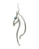 Robby Manuelito, Earring, Sandcast, Horse, Kingman Turquoise, Navajo, 3 1/2"