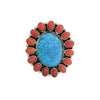 Geraldine James, Ring, Coral, Kingman, Cluster, Navajo ,8