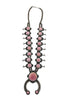 Freddie Maloney, Necklace, Pink Conch Shell, Navajo, Sterling Silver, 32”