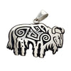 Ruben Saufkie, Pendant, Buffalo, Hopi,  1 3/4" x  1 3/4"