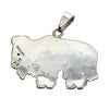 Ruben Saufkie, Pendant, Buffalo, Hopi,  1 3/4" x  1 3/4"