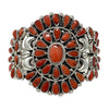 Eunice J. Wilson, Bracelet, Mediterranean Coral, Navajo, 6 1/2"