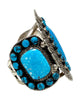 Larry Etcitty, Bracelet, Kingman Turquoise, Navajo, 6 3/4"