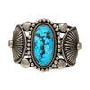 Rick Martinez, Bracelet, Kingman Turquoise, Navajo, 6 1/2"