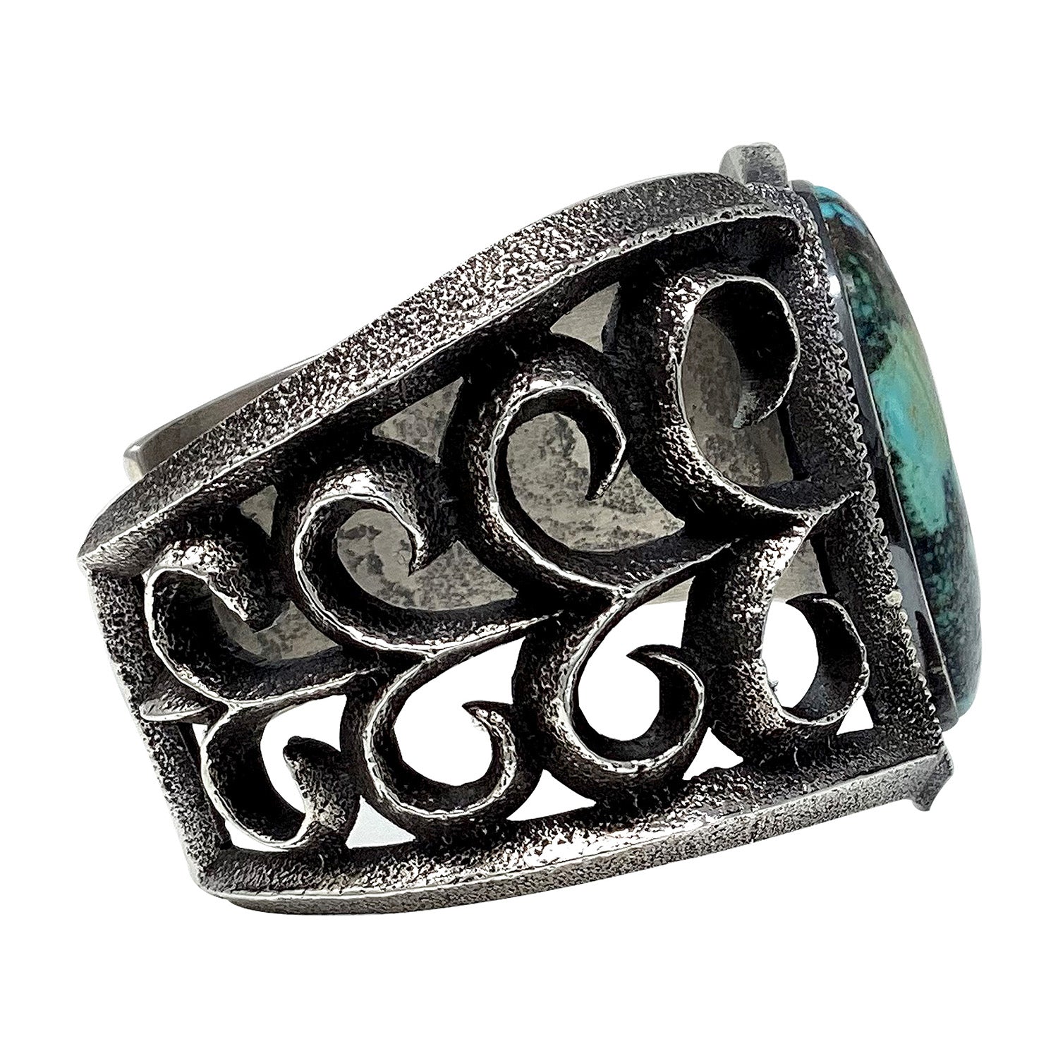 Aaron Anderson, Bracelet, China Mountain Turquoise, Navajo