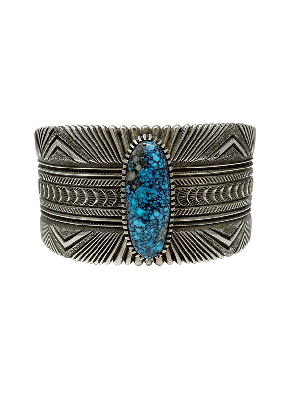 Ron Bedonie, Bracelet, Ithaca Peak Turquoise, Navajo, 7