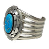 Tom Lewis, Bracelet, Water Web Kingman Turquoise, Navajo, 7"