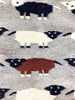 Nora Bitah, Flock of Sheep, Pictorial, Navajo Handwoven Rug, 52” x 30