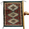 Rachelynn Watson, New Lands Raised Outline Rug, Navajo, 20" x 26"