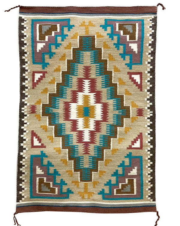 Anita Watchman, Rug, Burntwater, Navajo Handwoven, 27