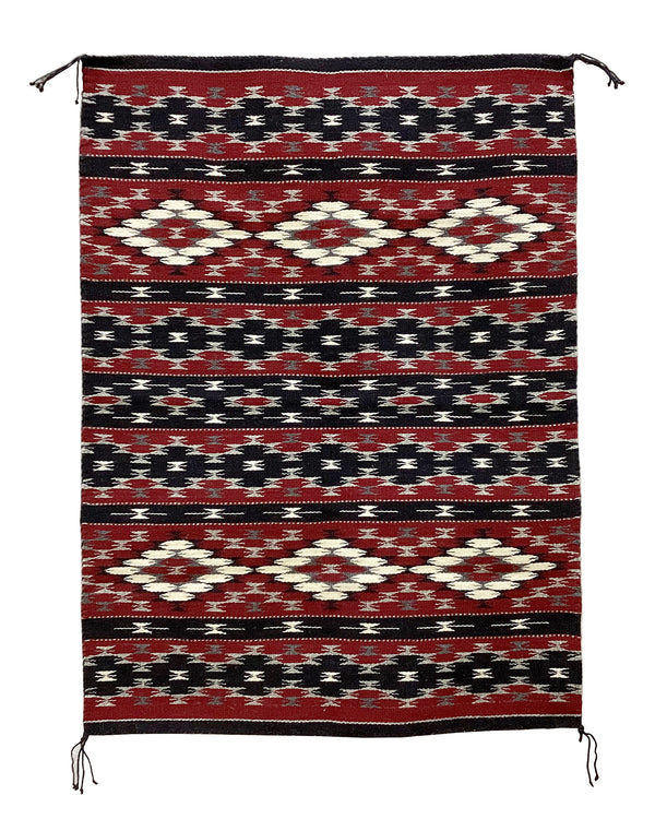 Virginia Morgan, Rug, Wide Ruins, Navajo Handwoven, 31.5” x 43”