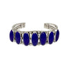 Sheila Tso, Single Row Bracelet, Lapis, Navajo, 6 3/4”