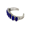 Sheila Tso, Single Row Bracelet, Lapis, Navajo, 6 3/4”