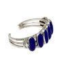 Sheila Tso, Single Row Bracelet, Lapis, Navajo, 6 3/4”