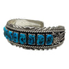 M Hallmark, Bracelet, Sleeping Beauty Turquoise, Sterling Silver, Navajo, 7 1/2"