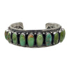 Leon Martinez, Bracelet, King's Manassa Turquoise, Navajo, 6 1/2"