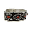 Rick Martinez, Bracelet, Coral, Navajo, Sterling Silver, 6 1/2"