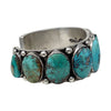 Dave Lister, Bracelet, Nevada Turquoise, Sterling Silver, Navajo, 7 1/4"