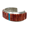 Clinton Pete, Bracelet, Kingman, Red Spiny Oyster, Navajo, Circa 2000s, 6 1/4"