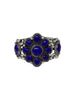 Lily Kee, Bracelet, Cluster, Lapis, Navajo, 6 1/2"