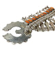 Joelias Draper, Necklace, Orange Spiny Oyster, Squash Blossom, Navajo, 24"