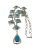 Mike Thomas Jr, Kingman Turquoise, Sterling Silver, Navajo, 26"