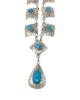 Mike Thomas Jr, Kingman Turquoise, Sterling Silver, Navajo, 26"