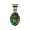 Melvin, Tiffany Jones, Pendant, Sonoran Gold Turquoise, Navajo, 4"