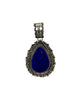 Darrell Cadman, Pendant, Lapis, Sterling Silver, Navajo, 3"