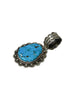 Darrell Cadman, Pendant, Red Mountain Turquoise, Navajo, 2 3/4"