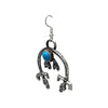 Eva Linberg, Earring, Kingman Turquoise, Cast, Navajo, 2 1/4"